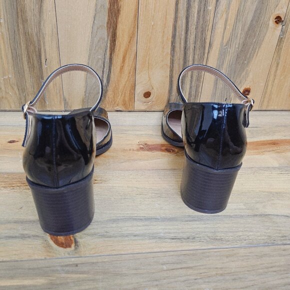 Journee Collection Black Block Heels - Picture 4 of 7